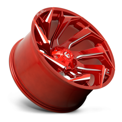 Aluminum Wheels 20X10 Reaction D754 5 On 114.3/5 On 127 Candy Red/Milled 78 Bore -18 Offset Fuel Off Road Wheels