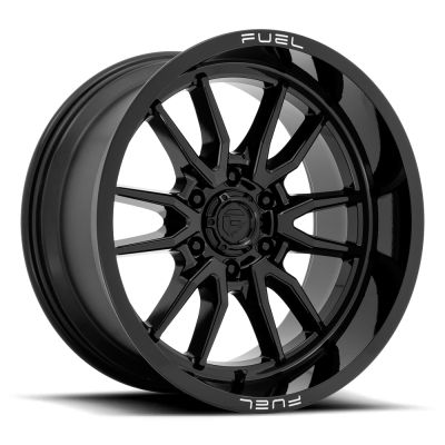 Aluminum Wheels 20X9 Clash 6 D760 6 On 135 Gloss Black 87.1 Bore 1 Offset Multi Spoke Fuel Off Road Wheels