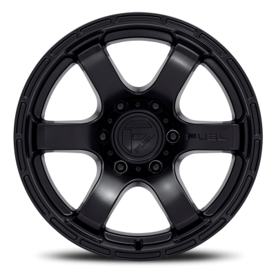 Aluminum Wheels 17X9 Rush D766 6 On 114.3 Satin Black 66.06 Bore 1 Offset Fuel Off Road Wheels