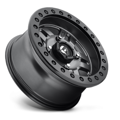 Aluminum Wheels 15X7 Anza UTV D918 4 On 136 Matt Anthracite Gray Beadlock 110.2 Bore 13 Offset 5 Spoke Fuel Off Road Wheels