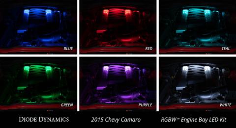 RGBW Engine Bay Strip Kit 4pc Multicolor Diode Dynamics