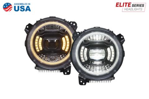 Elite LED Headlamps for 2018-2022 Jeep JL Wrangler Diode Dynamics