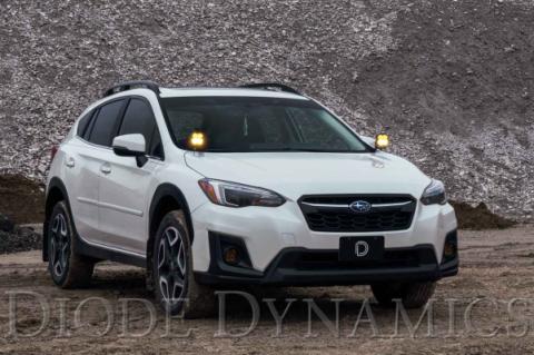 SS3 LED Ditch Light Kit for 2018-2021 Subaru Crosstrek, Sport Yellow Combo Diode Dynamics