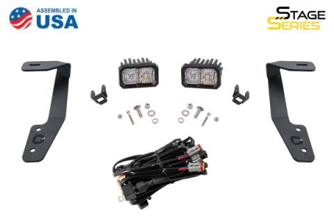 Stage Series 2in LED Ditch Light Kit for 2018-2021 Subaru Crosstrek, Sport Yellow Combo