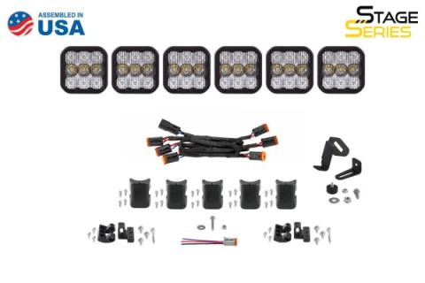 SS5 Sport Universal CrossLink 6-Pod Lightbar Yellow Combo Diode Dynamics