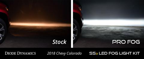 SS3 LED Fog Light Kit for 2010 Pontiac G6 White SAE Fog Max w/ Backlight Diode Dynamics
