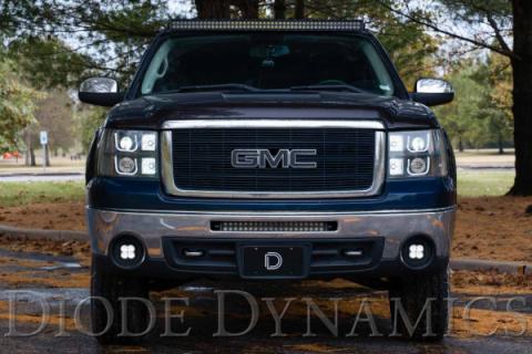 SS3 LED Fog Light Kit for 2007-2013 GMC Sierra 1500 White SAE Fog Sport w/ Backlight Diode Dynamics