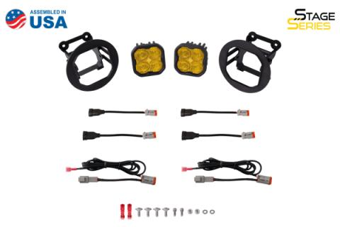 SS3 LED Fog Light Kit for 2005-2009 Subaru Outback Yellow SAE Fog Sport w/ Backlight Diode Dynamics