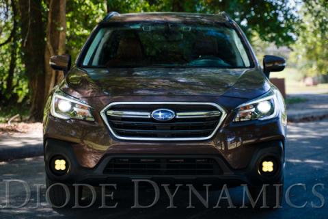 SS3 LED Fog Light Kit for 2013-2019 Subaru Outback Yellow SAE Fog Sport w/ Backlight Diode Dynamics