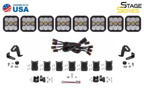 SS5 Pro Universal CrossLink 8-Pod Lightbar White Driving Diode Dynamics