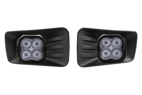 SS3 LED Fog Light Kit for 2007-2014 Chevrolet Tahoe Z71, White SAE Fog Pro with Backlight Diode Dynamics