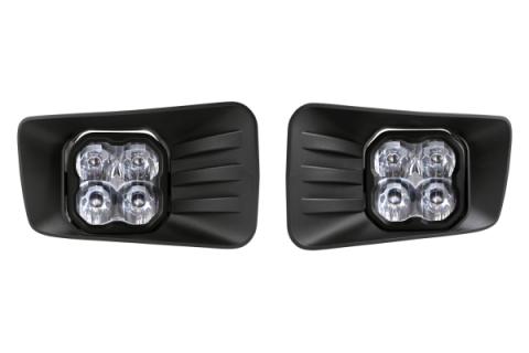 SS3 LED Fog Light Kit for 2007-2014 Chevrolet Tahoe Z71, White SAE Fog Pro with Backlight Diode Dynamics