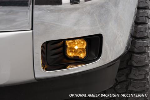 SS3 LED Fog Light Kit for 2007-2014 Chevrolet Tahoe Z71, Yellow SAE Fog Pro with Backlight Diode Dynamics
