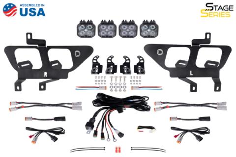 Stage Series Fog Pocket Mounting Brackets for 2021-2022 Ford F-150 Diode Dynamics