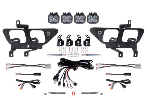 SS3 LED Fog Pocket Kit for 2021-2022 Ford F-150, White Pro Diode Dynamics