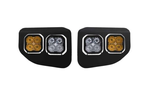 SS3 LED Fog Pocket Kit for 2020-2022 Ford Super Duty, White Pro Diode Dynamics