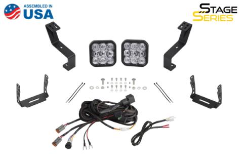 SS5 Bumper LED Pod Light Kit for 2019-Present Ram, Sport Yellow Driving Diode Dynamics