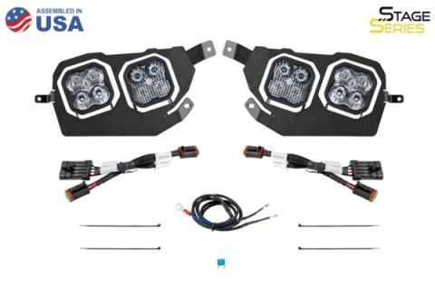 SS3 LED Headlight Kit for 2014-2023 Polaris RZR XP, Sport White ABL Diode Dynamics