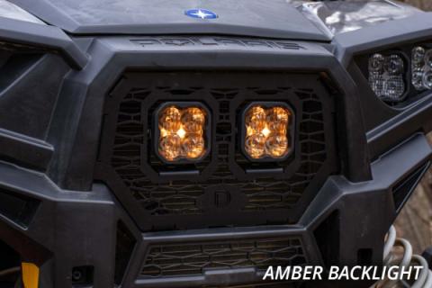 Stage Series LED Grille Kit for 2014-2018 Polaris RZR XP, Sport Yellow Fog Diode Dynamics