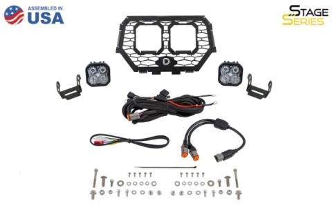 Stage Series LED Grille Kit for 2014-2018 Polaris RZR XP, Sport Yellow Fog Diode Dynamics