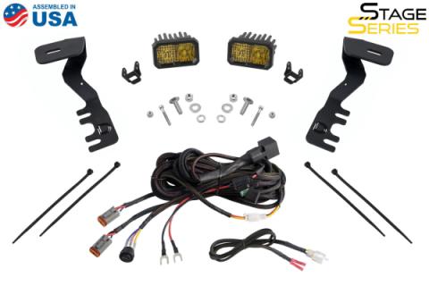 Stage Series 2 Inch LED Ditch Light Kit for 2024-Present Toyota Tacoma, Sport White Combo Diode Dynamics