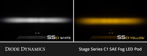 SSC1 Type BM LED Fog Light Kit, White SAE Fog Diode Dynamics