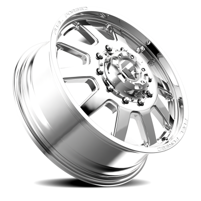 Dually Wheels 22X8.5 FF09D Dually DE09 PO 10 On 225 Polished 170.1 Bore 105 Offset Front Dually Fuel Off Road Wheels
