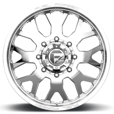 Dually Wheels 22X8.5 FF19D Dually DE19 PO 10 On 225 Polished 170.1 Bore 105 Offset Front Dually Fuel Off Road Wheels