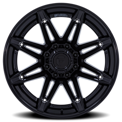 Aluminum Wheels 22X12 Brawl FC401MX 6 On 135 Matte Black/Gloss Black Lip 87.1 Bore -44 Offset Fuel Off Road Wheels