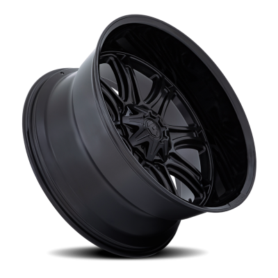 Aluminum Wheels 24X12 Darkstar FC853MB 5 On 114.3/5 On 127 Matte Black/Gloss Black Lip 78.1 Bore -44 Offset Fuel Off Road Wheels