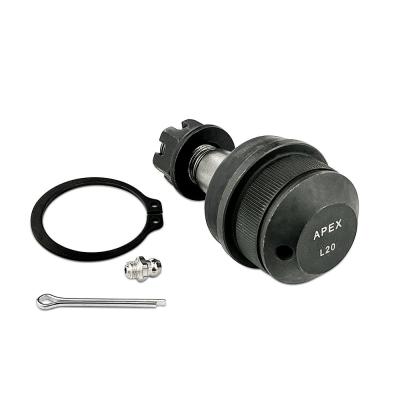 Apex Chassis Heavy Duty Ball Joint Kit Fits: 90-01 Jeep Cherokee 90-92 Comanche 93-98 Grand Cherokee 93 Grand Wagoneer 97-06 Wrangler TJ 60-06 Wrangler YJ Includes: 1 Upper &amp; 1 Lower