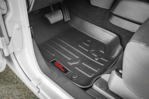 Floor Mats Front 14-18 Jeep Wrangler JK 4WD Rough Country