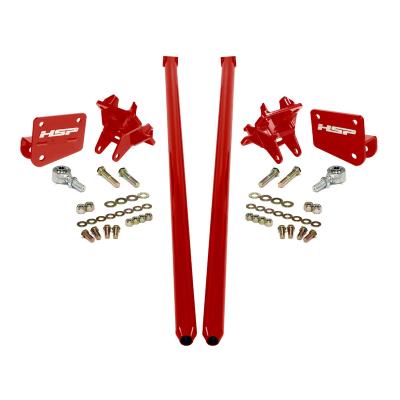 HSP Traction Bars For 2017.5-2022 Ford Powerstroke 6.7 Liter F250 Crew Cab Long Bed-Flag Red