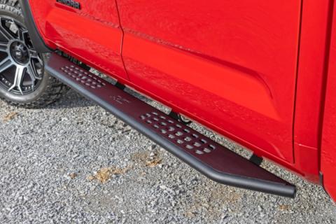OV2 Running Boards Side Step Bars Crew Cab Toyota Tundra 2WD/4WD (22-26) Rough Country