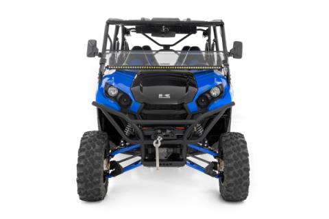 LED Light Kit Cage Mount 50 Inch Black Single Row Kawasaki Teryx 4 1000/Teryx4 800 Rough Country