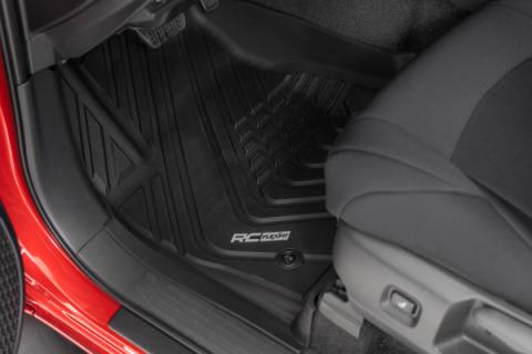 Flex Fit Floor Mats Front &amp; Rear Crew Toyota Tacoma 2WD/4WD (2024-2026) Rough Country