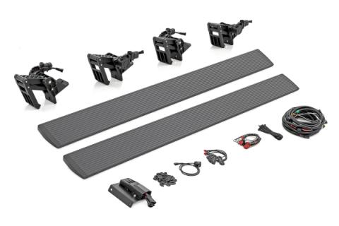 Power Running Boards Dual Electric Motor Crew Cab Silverado/Sierra 1500/2500HD/3500HD (19-26) Rough Country