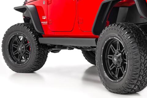 Power Running Boards Dual Electric Motor 4 Door Jeep Wrangler Unlimited (07-18) Rough Country