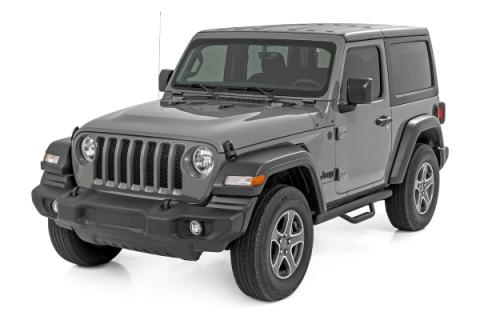 Nerf Steps Full Length 2 Door Jeep Wrangler JL 4WD (2018-2026) Rough Country