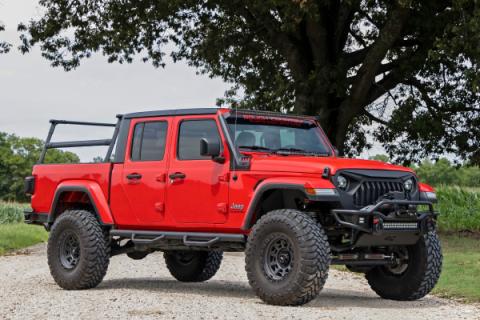 Nerf Steps Cab Length Crew Cab Jeep Gladiator JT 4WD (2020-2025) Rough Country