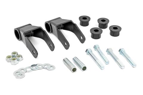 Boomerang Lift Shackles Pair 84-01 Jeep Cherokee XJ 2WD/4WD Rough Country