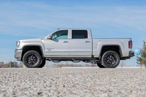 3.5 Inch GM Suspension Lift Knuckle Kit w/ Vertex and V2 Shocks (14-18 1500 PU 4WD Aluminum and Stamped Steel) Rough Country
