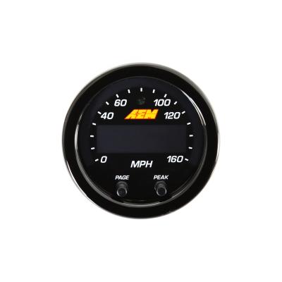X-Series GPS Speedometer Gauge Kit 0-160 MPH / 0-240 KPH AEM Electronics
