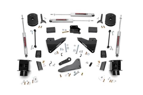 5 Inch Suspension Lift Kit Coil Spacers Radius Drops 14-18 RAM 2500 4WD Rough Country