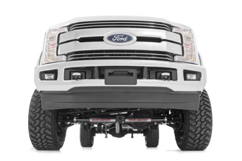 4.5 Inch Suspension Lift Kit 4 Inch Axle Diam w/V2 Shocks 17-19 F-250/350 4WD Diesel Rough Country