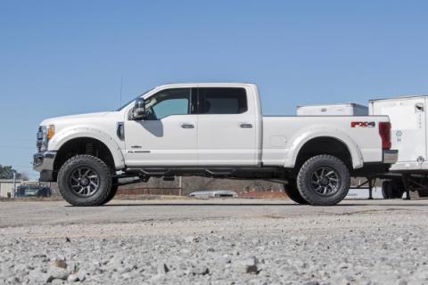 4.5 Inch Suspension Lift Kit 4 Inch Axle Diam w/V2 Shocks 17-19 F-250/350 4WD Diesel Rough Country
