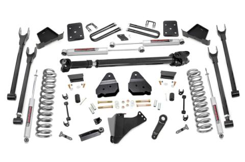 6 Inch Ford 4-Link Suspension Lift Kit w/Front Drive Shaft 17-19 F-250 4WD Diesel w/o Overloads Rough Country