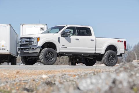 4.5 Inch Suspension Lift Kit w/V2 Shocks w/Front Drive Shaft 17-19 F-250/350 4WD Diesel Rough Country