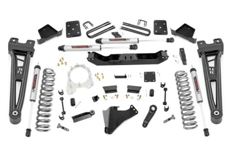 6 Inch Suspension Lift Kit w/Radius Arms &amp; V2 Monotube 17-19 F-250/350 4WD Diesel Rough Country