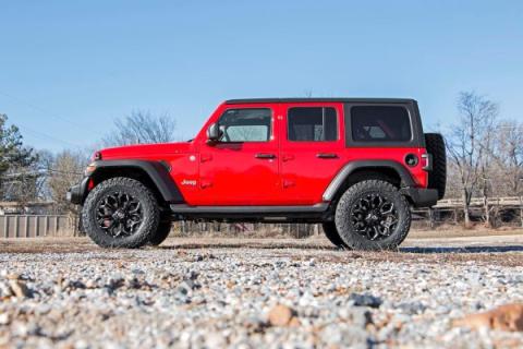 2.5 Inch Jeep Suspension Lift Kit V2 Shocks &amp; Springs 18-20 Wrangler JL Rough Country